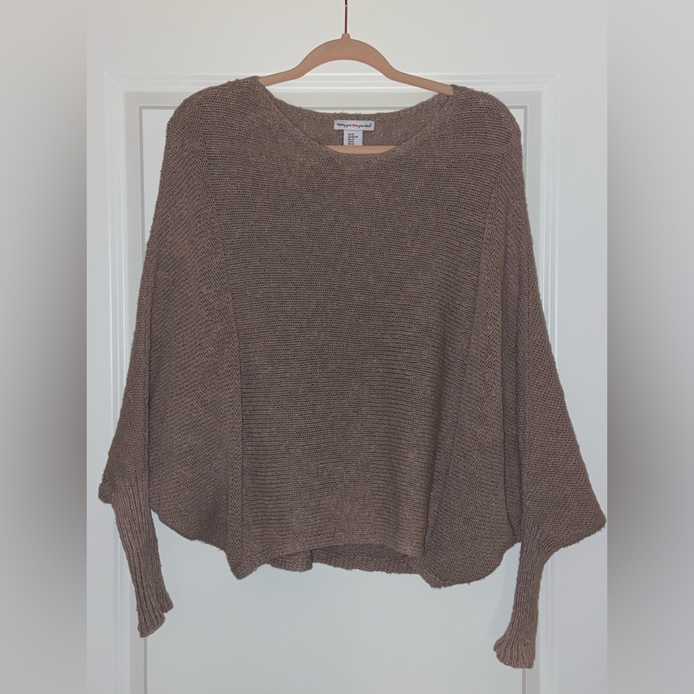 Taupe Crew Neck Sweater